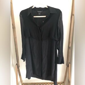 Club Monaco black silk dress